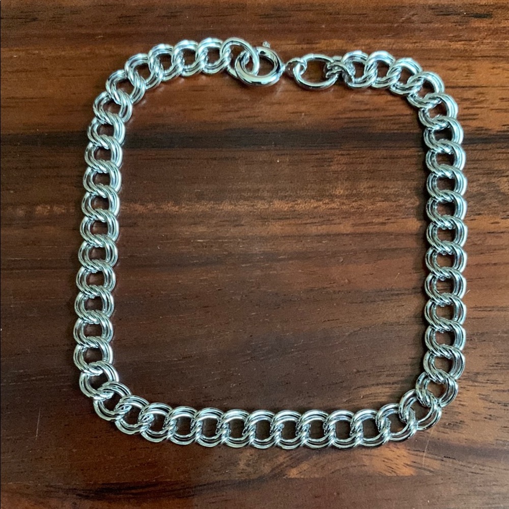 Silver tone bracelet